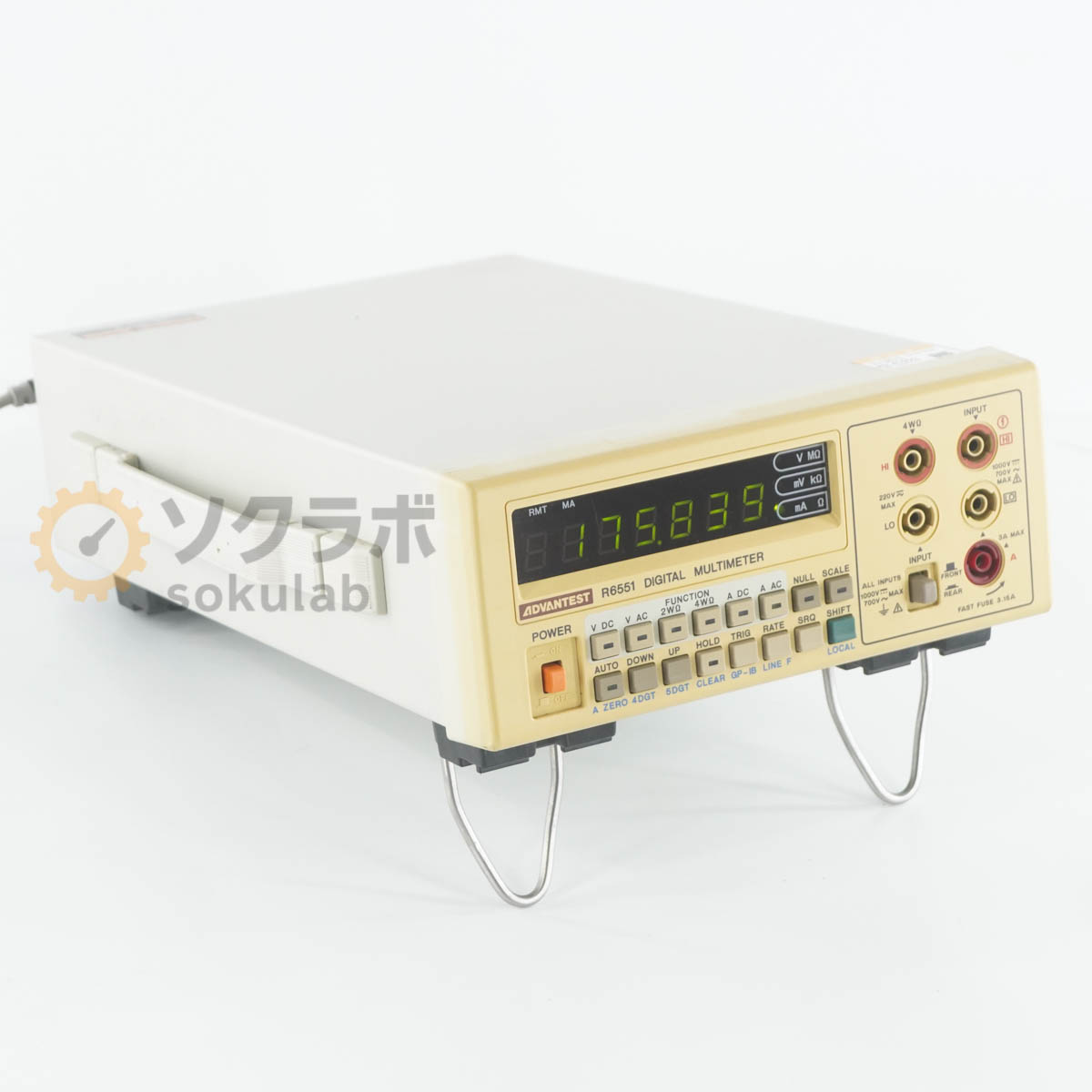 8日保証 ADVANTEST R6551 DMM DIGITAL MULTIMETER アドバンテスト デジタルマルチメーター 