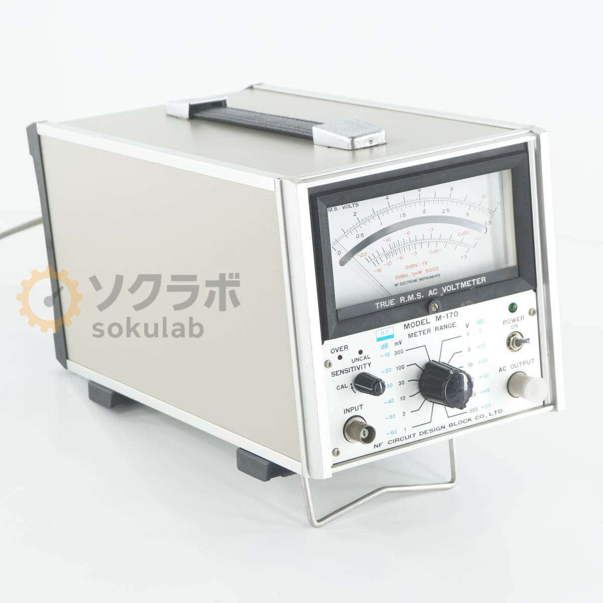 8日保証 NF M-170 TRUE R.M.S AC VOLTMETER エヌエフ回路設計ブロック 交流電圧計 ACボルトメーター 