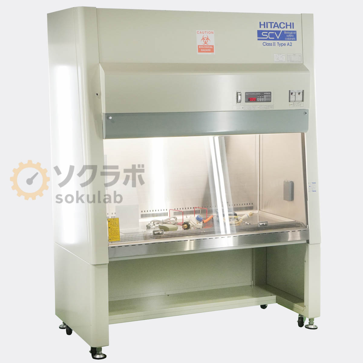 【中古】[DW]8日保証 HITACHI SCV-1309EC II A2 Safety Cabinet Class II 日立 バイオハザード対策用キャビネット クラス2 セーフティキャビネット [08116-0002]