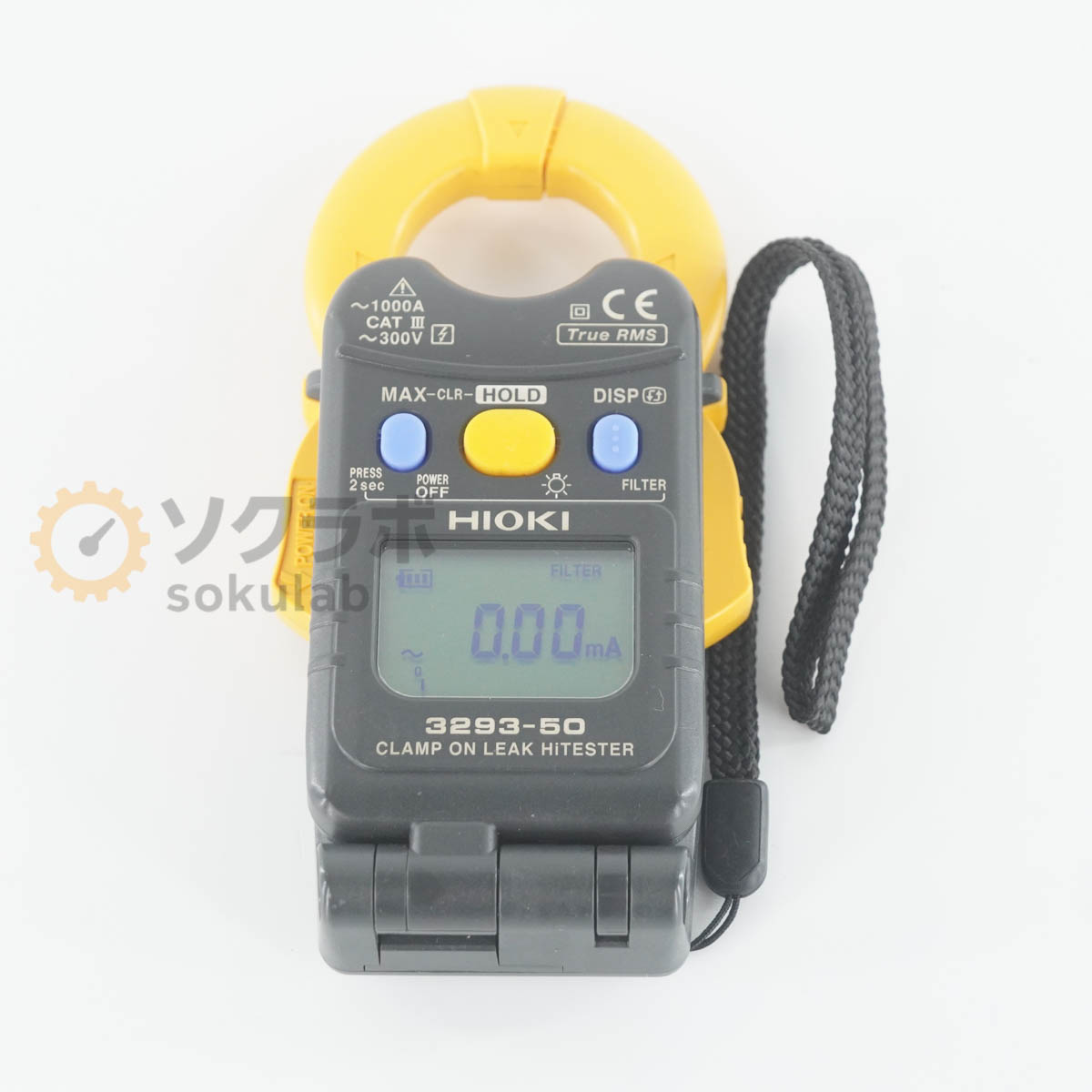 デンタショップの【中古】[DW]8日保証 HIOKI 3293-50 ~1000A ~300V CLAMP ON LEAK HiTESTER 日置 クランプオンリークハイテスター [08673-0001]｜アングル3