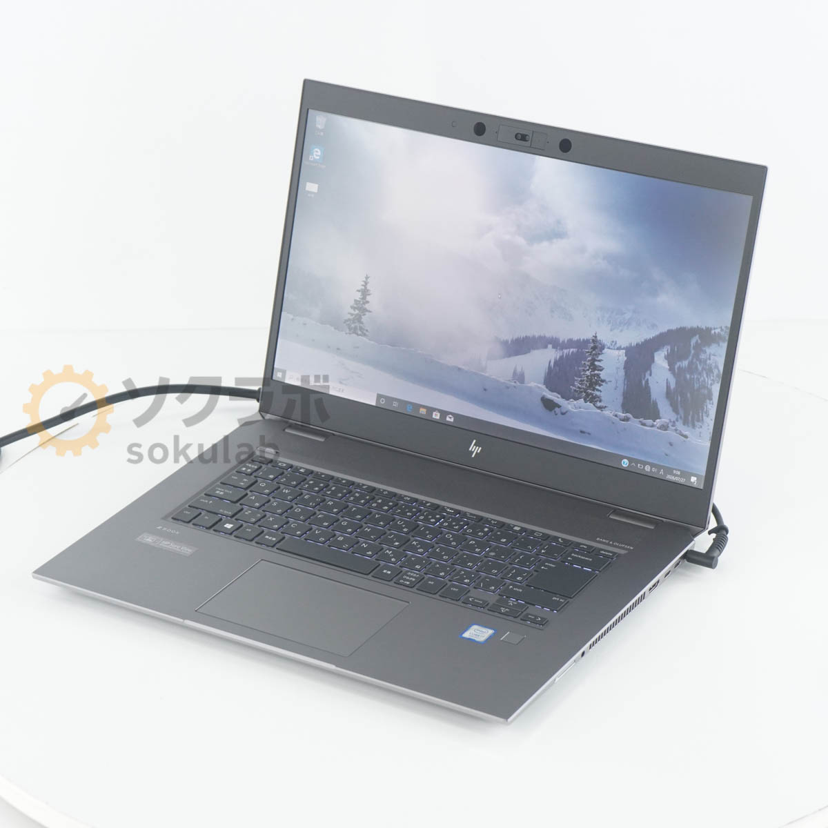 デンタショップの【中古】[PG]8日保証 hp ZBook Studio G5 Core i7-9750H 2.60GHz/32GB/SSD512GB NVMe/Win10/Quadro P1000 ノートパソコン PC ノートPC Mobile Workstatio… [08627-0349]｜アングル2