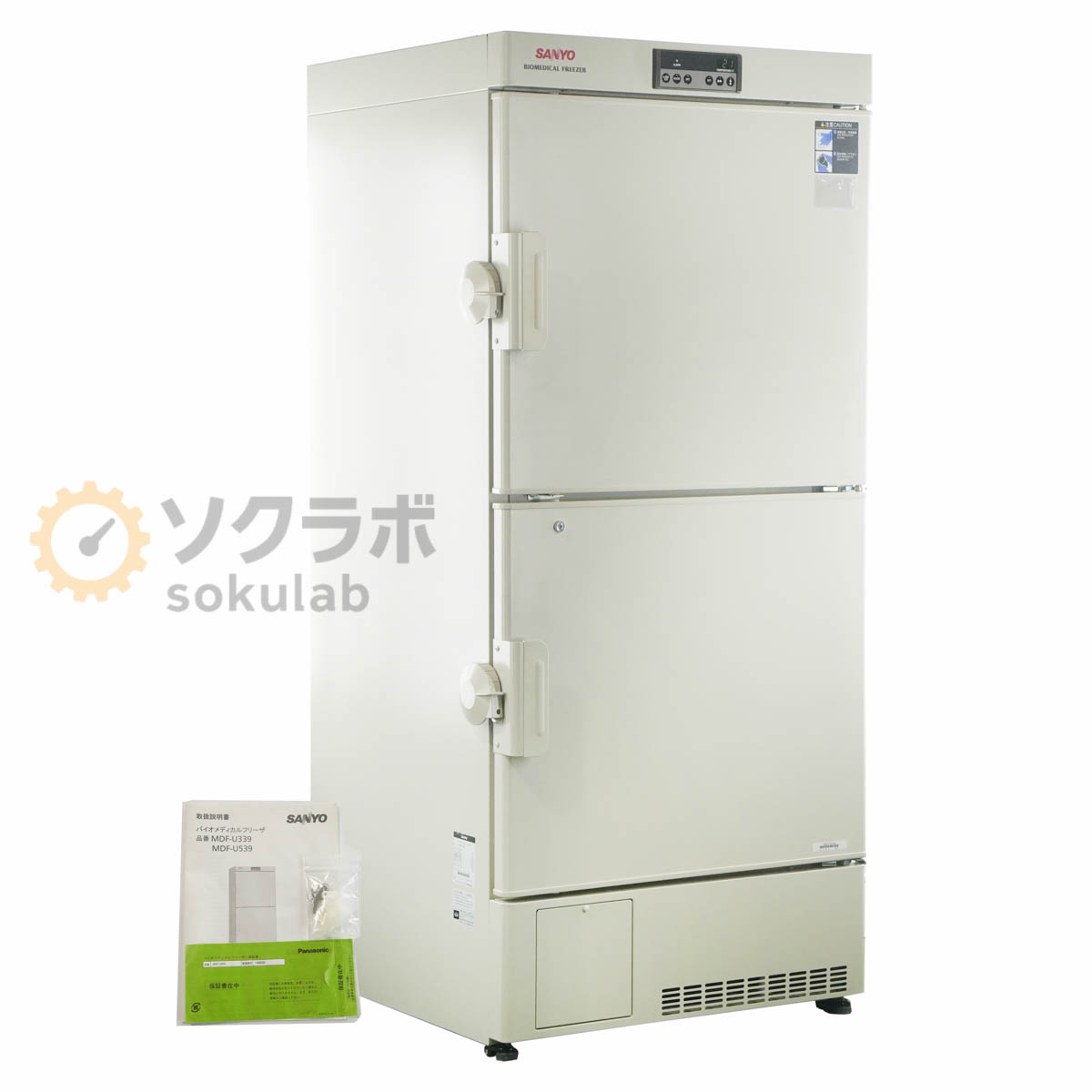 シリーズ・商品・ブランド名：サンヨー 仕様：504L 確定付属品：鍵付 付属品：取扱説明書【保証あり】開発機関や研究所等から動作品として入荷いたしました。 当店では校正は行なっておりませんので、校正期限内レベルの精度・確度を保証するものではございません。 あくまでも中古品としてご理解の上、ご購入ください。 詳細は写真にてご確認ください。【当商品について】504L【外観・動作・補足コメント】やや傷や汚れがあります。温度が低下することを確認いたしました。【サイズ】高さ181.00cm×幅86.00cm×奥行84.00cm　重さ約154.00kg【サイズ補足】