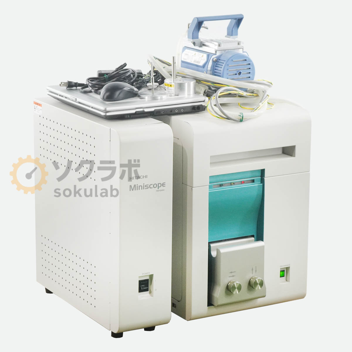 確定付属品：PC付 付属品：ACアダプター 電源コード ソフトウェア【保証あり】開発機関や研究所等から動作品として入荷いたしました。 当店では校正は行なっておりませんので、校正期限内レベルの精度・確度を保証するものではございません。 あくまでも中古品としてご理解の上、ご購入ください。 詳細は写真にてご確認ください。【当商品について】商品内容詳細は写真からご確認をお願いいたします。【外観・動作・補足コメント】傷や汚れがあります。付属品のPCに破損があります。ソフトウェアの起動、ポンプ動作を確認いたしました。写真に写っている木の台車は付属いたしません。【サイズ】高さ73.00cm×幅51.00cm×奥行58.00cm　重さ約kg【サイズ補足】
