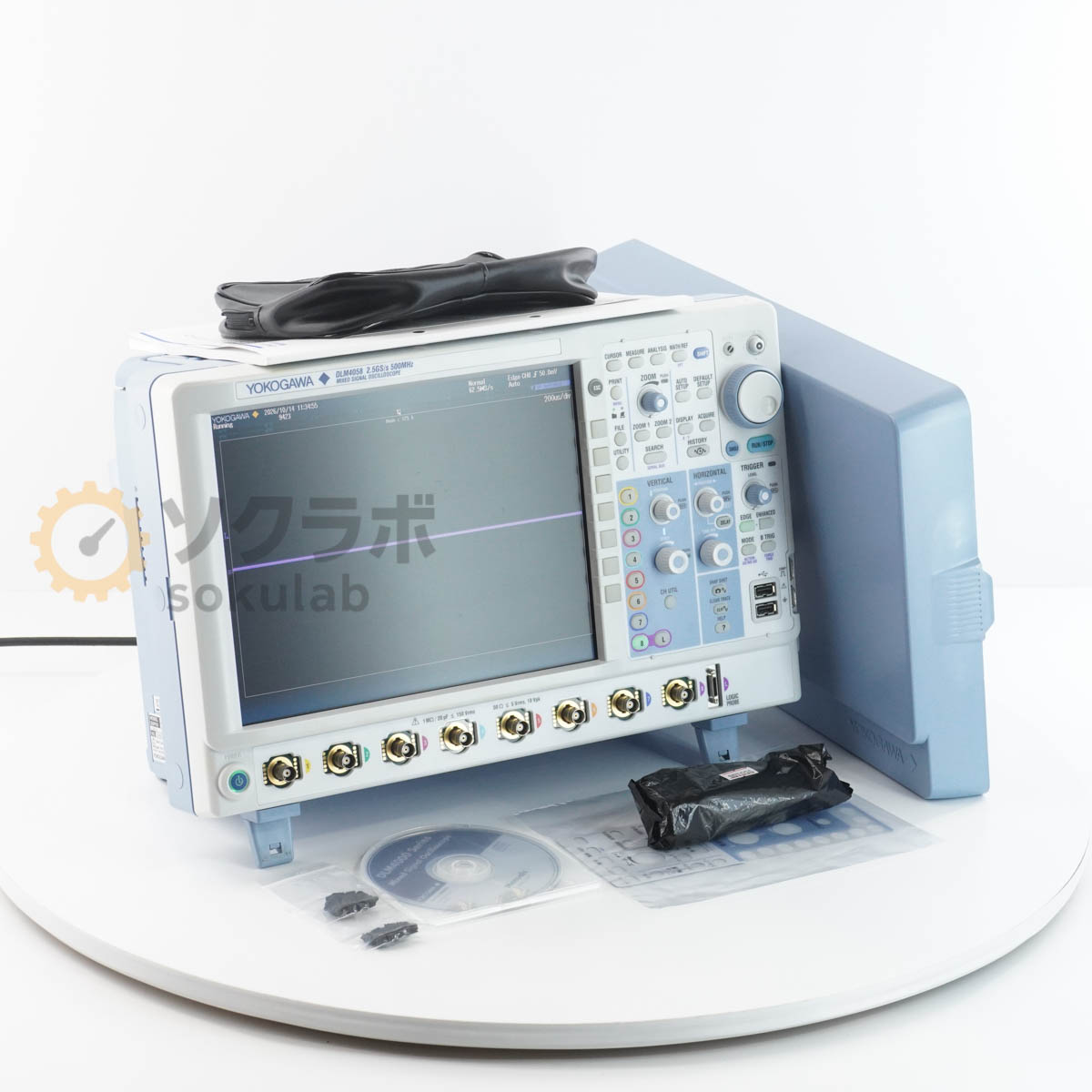 型番補足：-D-HJ/B5/P8/C1/C8/E1 シリアル番号：91V922444 シリーズ・商品・ブランド名：MSO DLM4000 仕様：500MHz 2.5GS/s 付属品：電源コード ソフトウェア【保証なし】全ての機能が動作するか等の詳細な状態が分かりかねるため現状販売とさせていただきます。 通電した場合は、通電した状態の写真を掲載しておりますので写真にてご確認ください。 現状での販売となりますので、記載の有無に関わらず保証は一切おつけ出来ませんのでご了承ください。 詳細は写真にてご確認ください。【当商品について】500MHz 2.5GS/s MODEL：DLM4058 SUFFIX：-D-HJ/B5/P8/C1/C8/E1【外観・動作・補足コメント】傷や汚れがあります。背面のETHERNETの左から2〜7本目が折れている状態です。波形が表示されることを確認いたしました。LAN接続の動作は未確認です。【サイズ】高さ28.00cm×幅45.00cm×奥行30.00cm　重さ約9.00kg【サイズ補足】