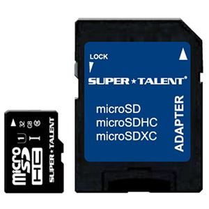 その他 （まとめ）スーパータレント UHS-ICLASS10対応 microSDHCカード 32GB ST32MSU1P 1枚【×2セット】 ds-2139093