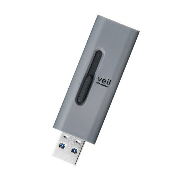 エレコム 【メール便での発送商品】USBメモリ 128GB USB3.2(Gen1) 高速データ転送 スライド式 MF-SLU3128GGY