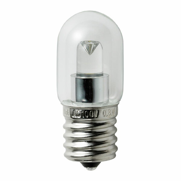 エルパ LED装飾用電球 ナツメ球形 E17 クリア電球色 LDT1CL-G-E17-G116