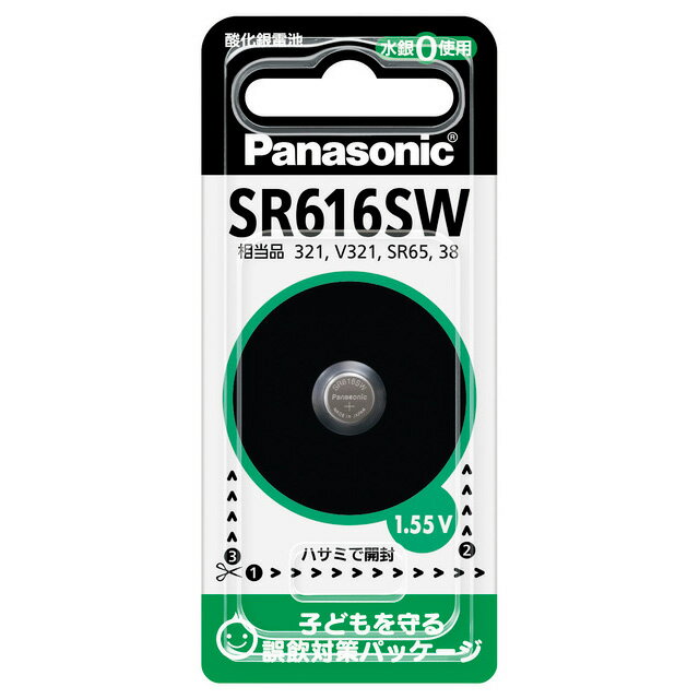 ■ 特徴 ■■ 仕様 ■◇電圧：1.55V◇寸法：約Φ6.8×1.65mm◇質量：約0.3g◇用途：時計■ JAN 型番 ■◇4984824101111 SR-616SW