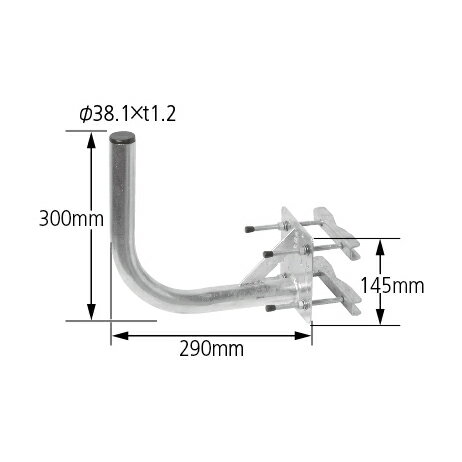 サン電子 CS・BSアンテナ用 ベランダ壁面取付金具 NBS-300J