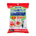 【店内全品P5倍・27日9:59まで】エルパ 5枚入 各社共通 掃除機紙パックSOP-205