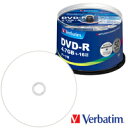 三菱化学メディア Verbatim 1回記録用 DVD-R 1-16倍速 50枚 DHR47JP50V4