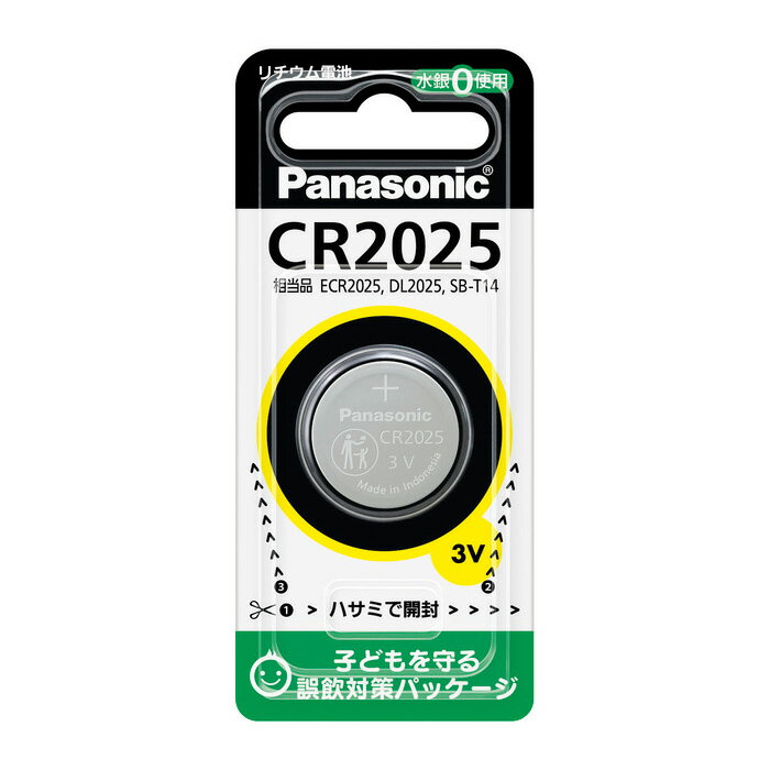 パナソニック コイン形 リチウム電池 1個 CR2025 CR2025P