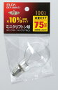エルパ ミニクリプトン球 75W E17 クリア GKP-L68H (C)