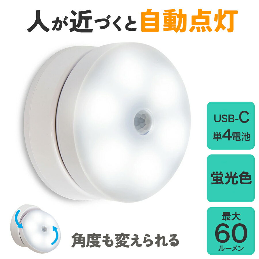 YSN 角度調整ライト 昼光色 HX10LT-002WH