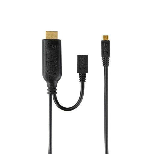 エルパ MHLケーブル 1m HDMI変換 充電用ポート付 USB-MHL100P エルパ MHLケーブル 1m HDMI変換 充電用ポート付 USB-MHL100P