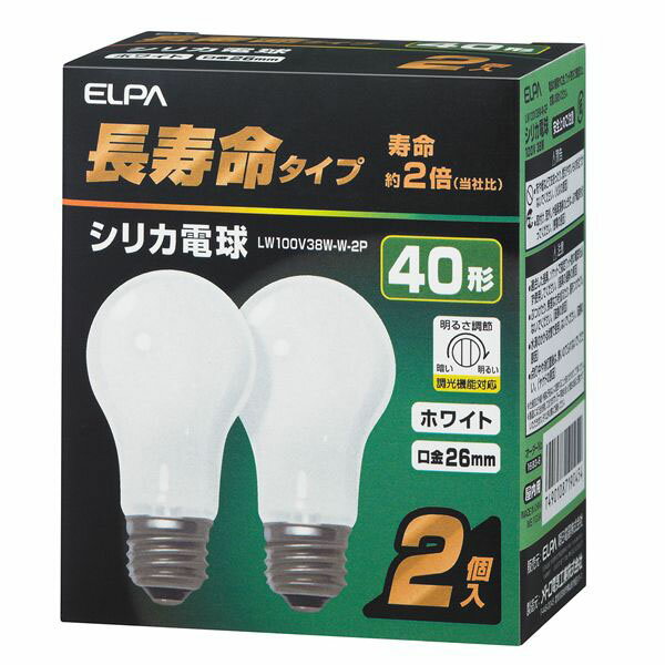 エルパ シリカ電球 長寿命タイプ 40