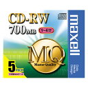 【店内全品P5倍 4/17 9:59まで】日立マクセル マクセル データ用 CD-RW 700MB (1 4倍速対応) 5枚パック CDRW80MQ.S1P5S