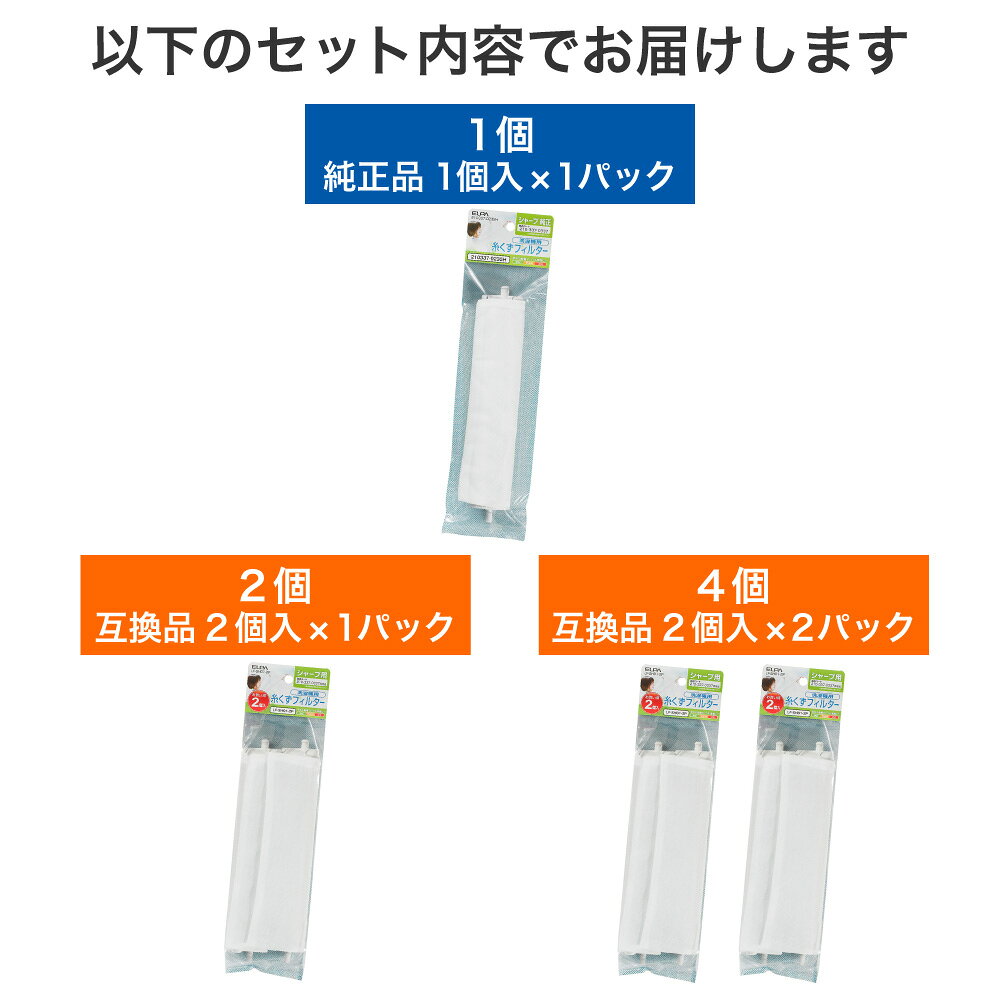 洗濯機用 糸くずフィルター シャープ 210337-0235 互換 | 入数： 1〜4個 | dentendo-10026760 でんきのパラダイス 電天堂 サンプル画像2
