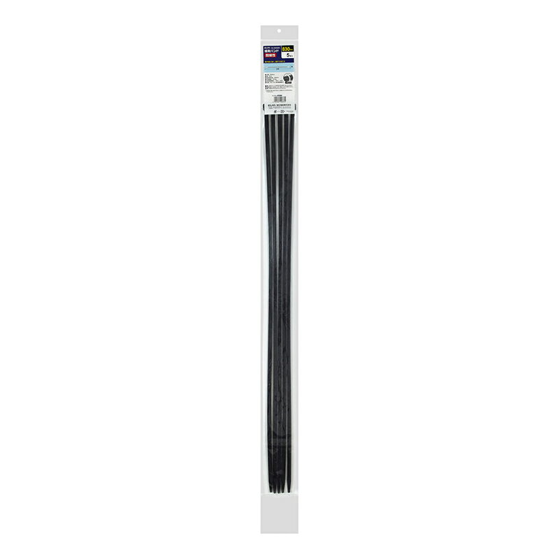 乐天商城 - エルパ ロング結束バンド 830mm 耐候性ブラック 5本入り KBL-N830005(BK)