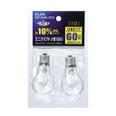 エルパ ミニクリプトン球 60W E17 クリア 2個入 GKP-H54H-2P (C)