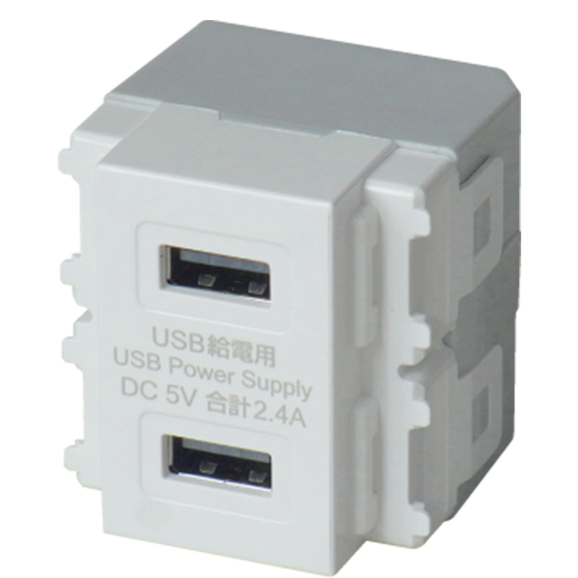 乐天商城 - エルパ 埋込USB給電用コンセント R3701(E)
