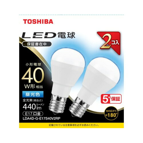 乐天商城 - 東芝 LEDミニクリコウ広配光40WD色 LDA4DGE17S40V2RP