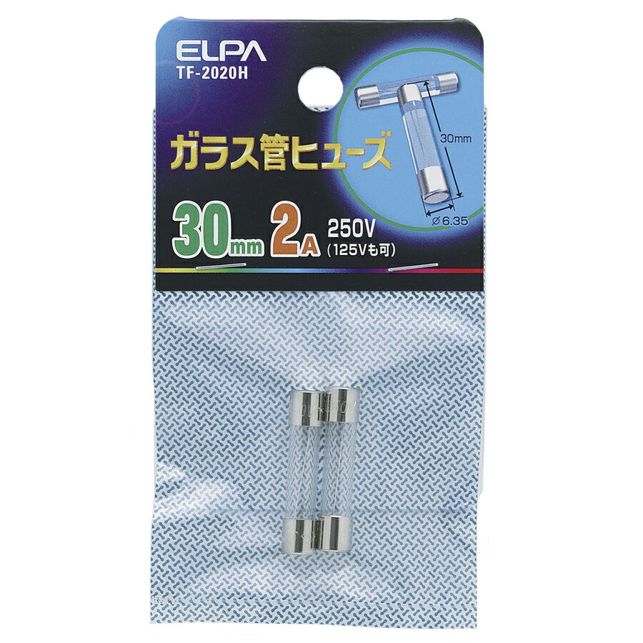 ����� ���饹�ɥҥ塼�� 30mm 2���� 250V 2A TF-2020H