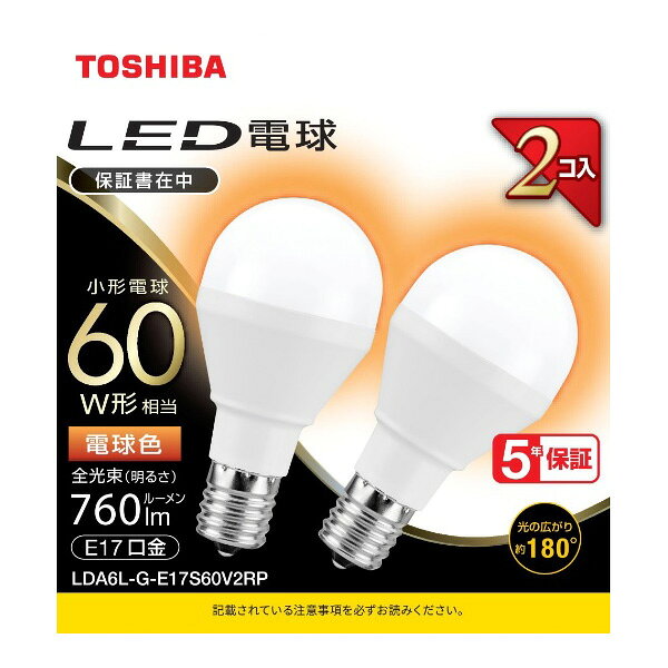 乐天商城 - 東芝 LEDミニクリ広配光60WL色 LDA6LGE17S60V2RP