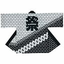 法被 半纏 半被 半天 袢天 反応染め (グレー/黒) 綿100% レンガ地祭文字 祭り 衣装 大祭 祭禮 神輿 イベント 夏祭り 秋祭り まつり はんてん はっぴ ハッピ 男女兼用