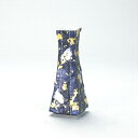 敬老の日 九谷焼 米寿 プレゼント 金婚式 5号角花入 黒彩(紫)【陶器 法人ギフト 新築祝い 引越祝い 退職祝 結婚祝い 贈り物 ペア 夫婦 誕生日 退職祝い...