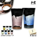 【LINE登録で300円クーポン】 九谷焼 ビアカップ awatana 銀彩 専用木箱付き 250ml ペア ( 和窯 awatana あす楽 木箱名入れ有料 ...