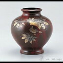 【LINE登録で300円クーポン】 銅製花瓶 壷 楓に鳥 ( 木札名入れ有料 花瓶 フラワーベース 花器 仏間 おすすめ 高岡銅器 周年 創立 上場 竣工 開店...