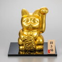【LINE登録で300円クーポン】 開運 招き猫 左手 L ( 箔一 木札名入れ有料 置物 幸運 開運 開店祝い 風水 金沢金箔 結婚 出産 内祝い 引き出物 ...