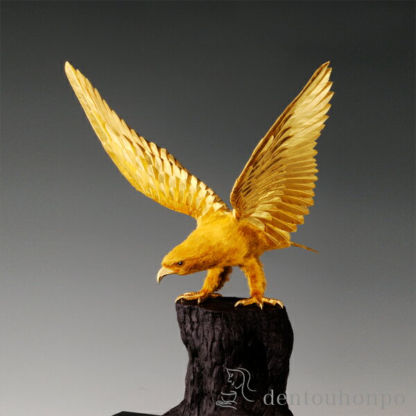 純金 白鷹 E 130g ( 光則(金工芸) 木札名入れ有料 高級 コレクション 美術品 工芸品 伝統 東京銀器(金工芸) 周年 創立 上場 竣工 開店 事務所...