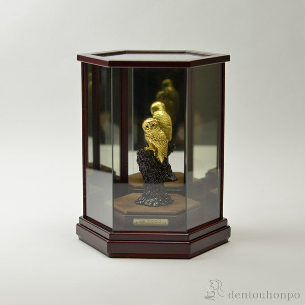 【LINE登録で300円クーポン】 純金 フクロウ 8g ( 光則(金工芸) 木札名入れ有料 高級 コレクション 美術品 工芸品 伝統 東京銀器(金工芸) 周年...