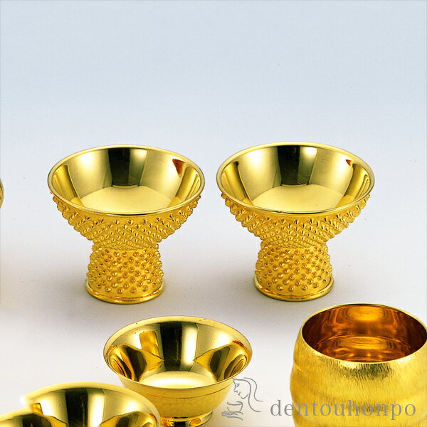 純金 高台猪口 霰 100g 単品 ( 木札名入れ有料 高級 コレクション 美術品 工芸品 伝統 東京銀器(金工芸) 周年 創立 上場 竣工 開店 事務所移転 ...