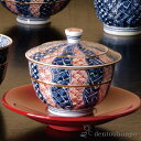 【LINE登録で300円クーポン】 蓋付お茶呑茶碗 染赤捻祥瑞 5客セット ( 名入れ有料 茶器セット 急須 湯呑み 日本茶 中国茶 清水焼 京焼 結婚 出産 ...