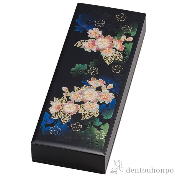 【LINE登録で300円クーポン】 ペンケース 輝桜 ( 名入れ有料 アクセサリー入れ 収納ボックス ケース BOX 宝物 山中漆器 結婚 出産 内祝い 引き出...