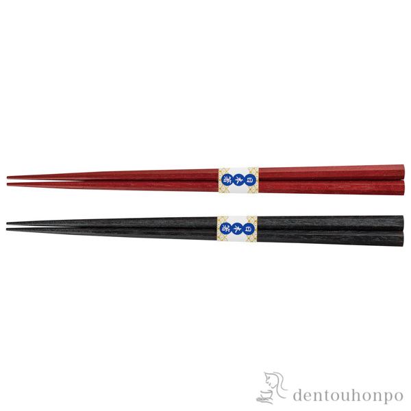 【LINE登録で300円クーポン】 木製　夫婦箸　八角 拭漆 ( お箸 セット プレゼント 高級箸 塗り箸 山中漆器 結婚 出産 内祝い 引き出物 金婚式 誕生日プレゼント 還暦祝い 古希 喜寿 米寿 退職 定年 プレゼント お祝い お返し お礼 令和 両親 父 母 男性 女性 )