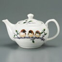 【10%OFFクーポン 本日23:59まで】 九谷焼 ポット急須 丸々雀 茶こし付き ( 母の日 プレゼント 初任給 ティーポット お茶 セット 日本茶 おすす...