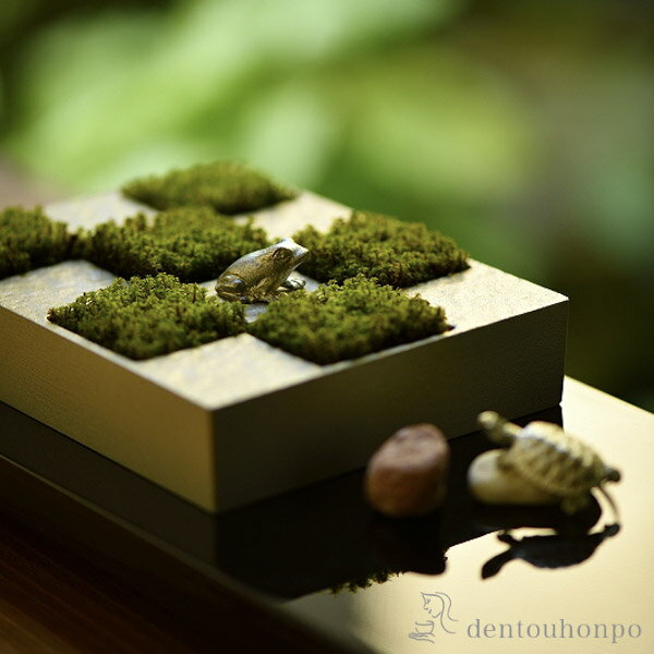 花器 市松庭園 銀鼠色 剣山付 ( 父の日 プ...の紹介画像3
