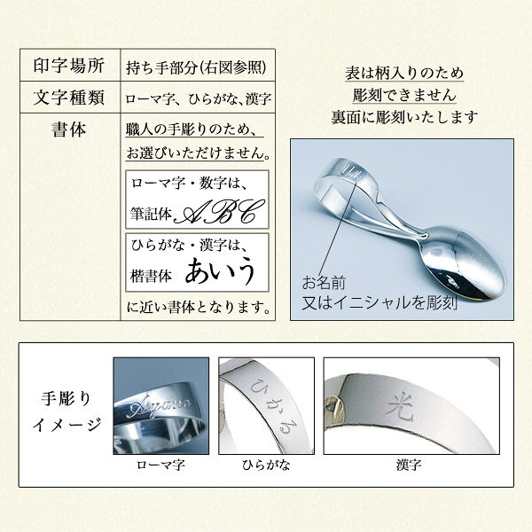 銀製 ベビースプーン&フォークセット 薔薇(バ...の紹介画像2