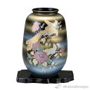 【LINE登録で300円クーポン】 夏目花瓶 天目鳳凰 8号 台付 ( 木箱名入れ有料 木札名入れ有料 父の日 プレゼント 初任給 ガラス フラワーベース 花器...
