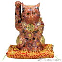 【LINE登録で300円クーポン】 招き猫 盛 10号 布団付 ( 木札名入れ有料 置物 幸運 開運 まねきねこ 風水 九谷焼 結婚 出産 内祝い 引き出物 金...
