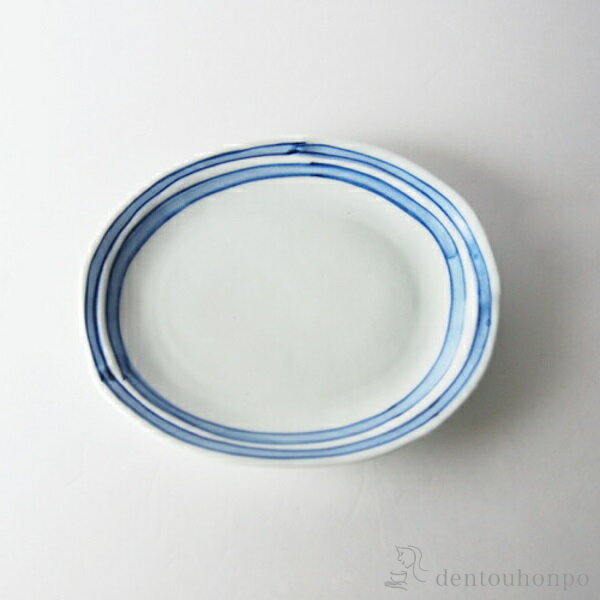 Oval Dishes - 楕円多用皿 ライン 5個セット ( 初任給 プレゼント 母の日 プレート おつまみ 料理 和食 洋食 波佐見焼 結婚 出産 内祝い 引き出物 金婚式 誕生日プレゼント 還暦祝い 古希 喜寿 米寿 退職 定年 プレゼント お祝い お返し お礼 令和 両親 父 母 男性 女性 日本製 )