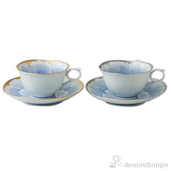 【LINE登録で300円クーポン】 コーヒー碗皿 プラチナ牡丹 カップ&ソーサーペアセット ( セット ソーサー ティーカップ 美味しい おすすめ セット 波佐...