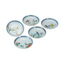 【LINE登録で300円クーポン】 皿揃 花鳥絵変り 4.5号 ( 父の日 プレゼント 初任給 和食器セット お皿 揃える 食器 和食 九谷焼 結婚 出産 内祝...