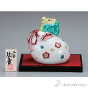 【LINE登録で300円クーポン】 4号宝袋竜 花文 台・敷物・立札付 ( 木札名入れ有料 辰 龍 十二支 2024年 開運 九谷焼 結婚 出産 内祝い 引き出...