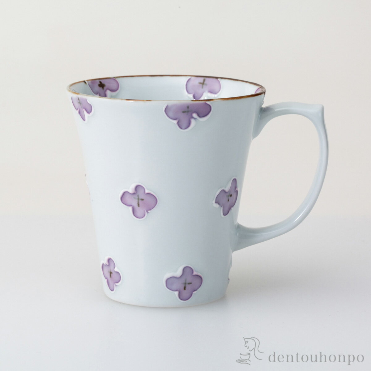 【LINE登録で300円クーポン】 ハナミズキ マグ 紫 ( 退職祝い 定年 プレゼント デザイン マグ オリジナ..