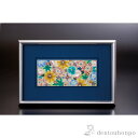 【LINE登録で300円クーポン】 陶額 四季の花々 ( プレート名入れ有料 置物 額飾り 陶板 陶板画 法人 九谷焼 周年 創立 上場 竣工 開店 事務所移転...